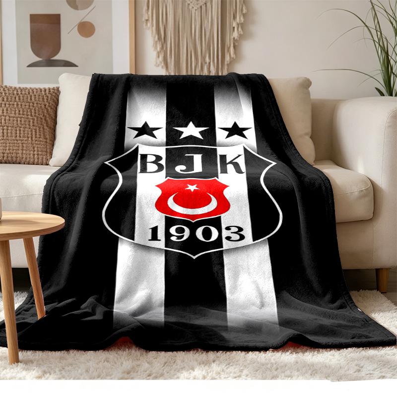 Besiktas JK Soft and comfortable flannel Suitable for sofas living rooms outdoor camping travel and also makes a great anniversary gift