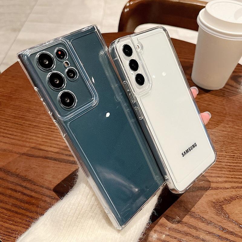 Прозрачный чехол Space Clear для Samsung Galaxy S23 Ultra S22 S21 Plus S20 FE A53 A73 A52 A13 A23 A72, чехол с кристаллом, полная защита от падения, мягкая оболочка для камеры