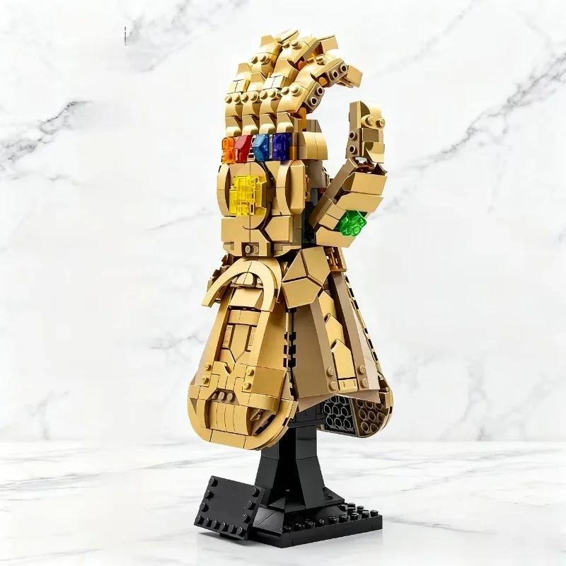 598pcs Thanos Heroes Infinity Gauntlet 76191 Building Blocks Assemble Puzzle Model Toys Holiday Christmas Birthday Gifts