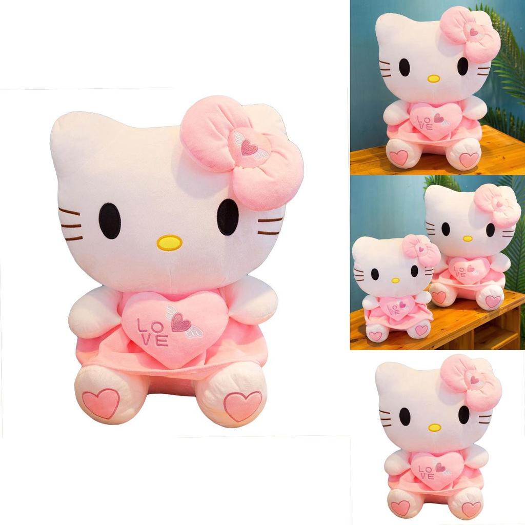 Premium Hello Kitty Heart Pillow Plush Toy Soft And Safe Kids Gift For Birthdays And Holidays