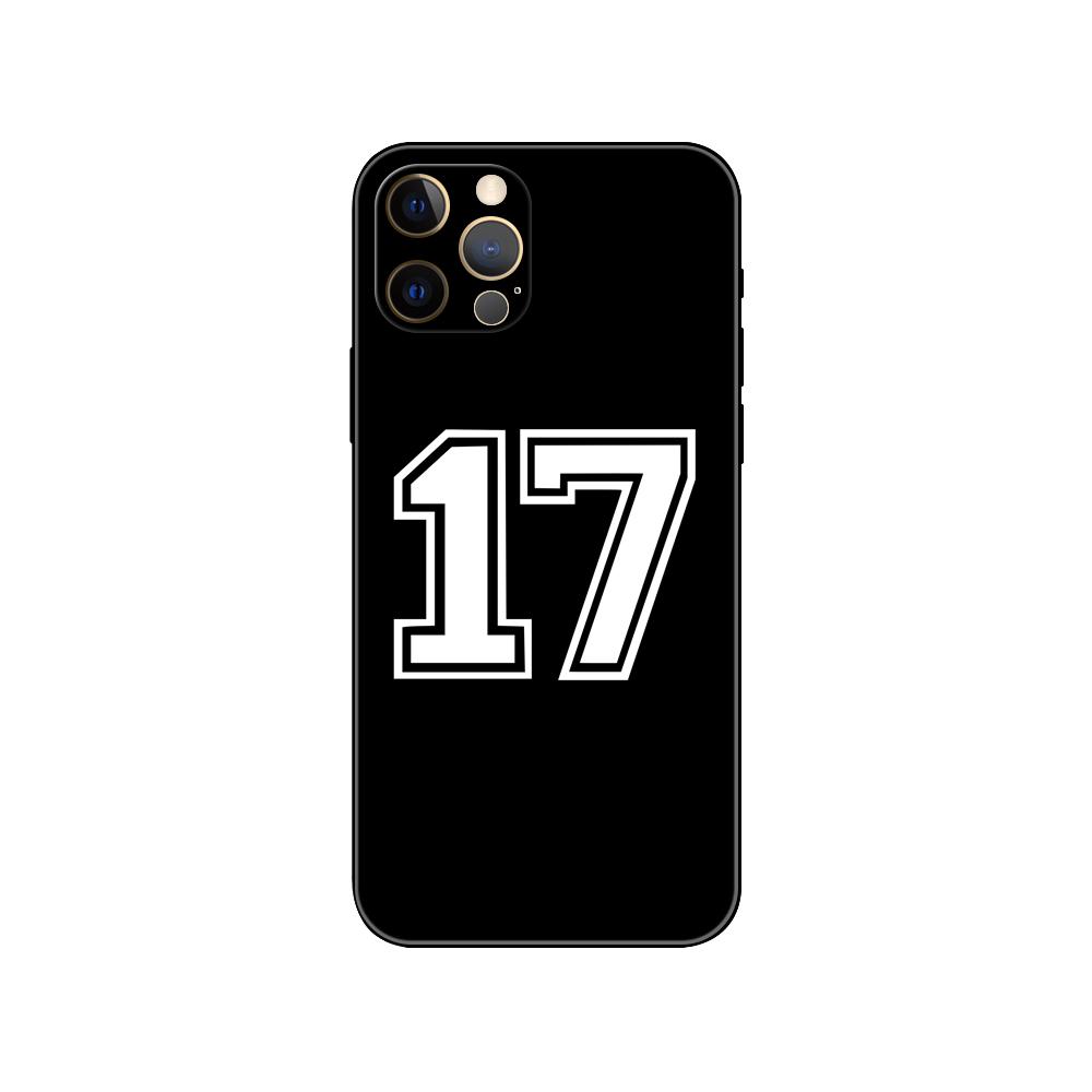 Чехол для телефона Football Lucky number для iPhone 5 5s 2020se 6 6s 7 8 plus x 10 XR XS 11 12 13 mini pro MAX черный чехол из ТПУ