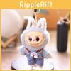 Cartoon Cute Rabbit With Overalls Plush Toy Pendant Keychain Kids For
