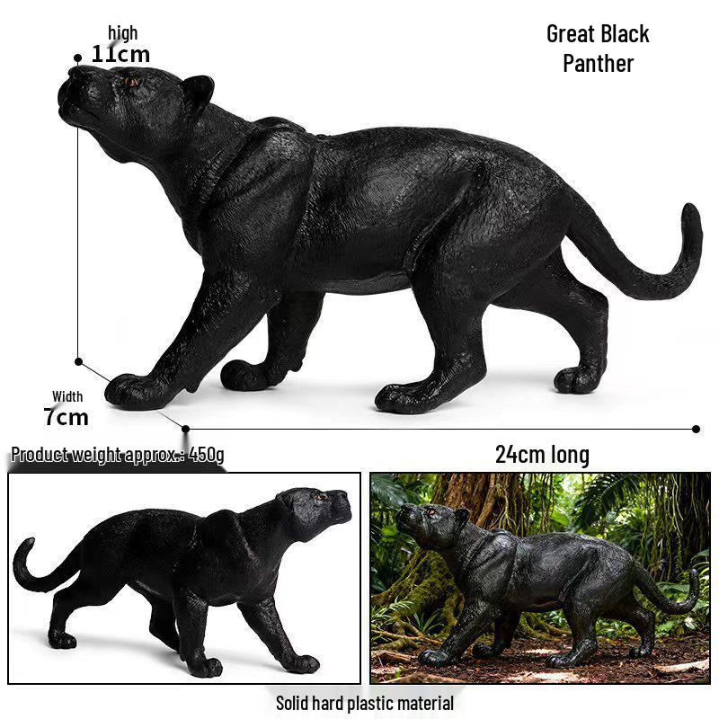 Игрушки-модели диких животных для детей: Фигурки Леопарда, Гепарда, Ягуара, Черной Пантеры, Снежного Барса.