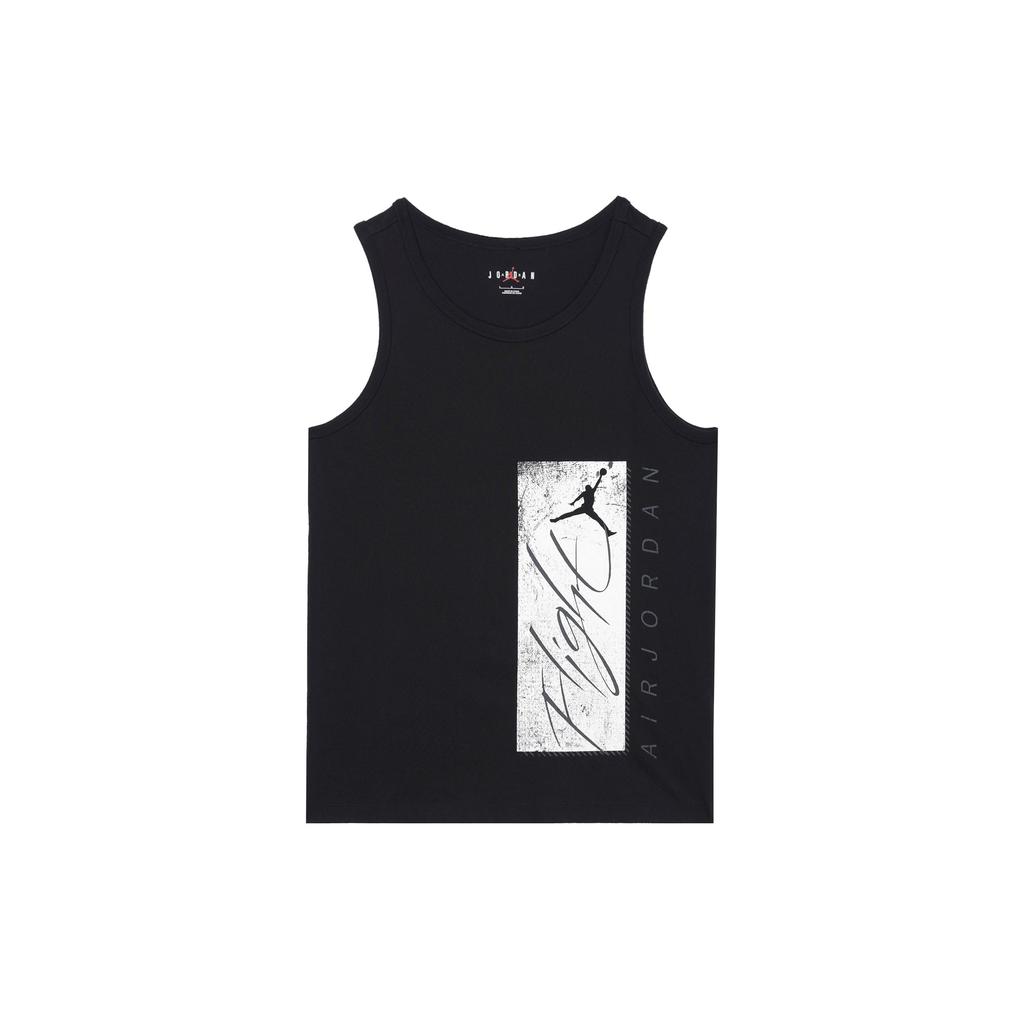 Jordan Essentials Printed Crew Neck Sports Tank Top Men Tops Black FJ2084-010