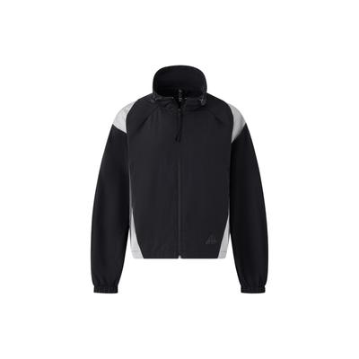 Тканая куртка с логотипом, водонепроницаемая, спортивная, повседневная, свободная, женская куртка, черная JP1454