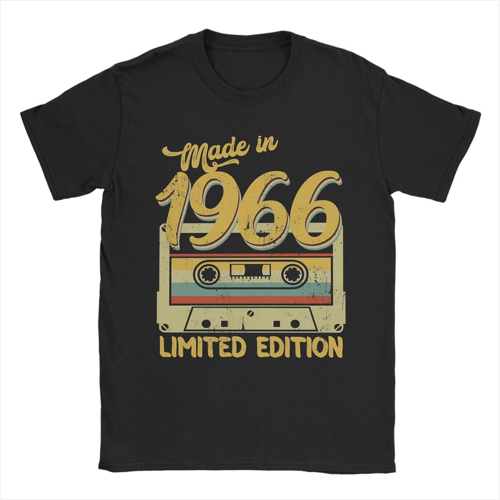 Limited 60 Edition 1966 60th Birthday T Shirt Unisex Unisex Pure Cotton Tshirt Crew Neck Tee Shirt Short Sleeve Clothes