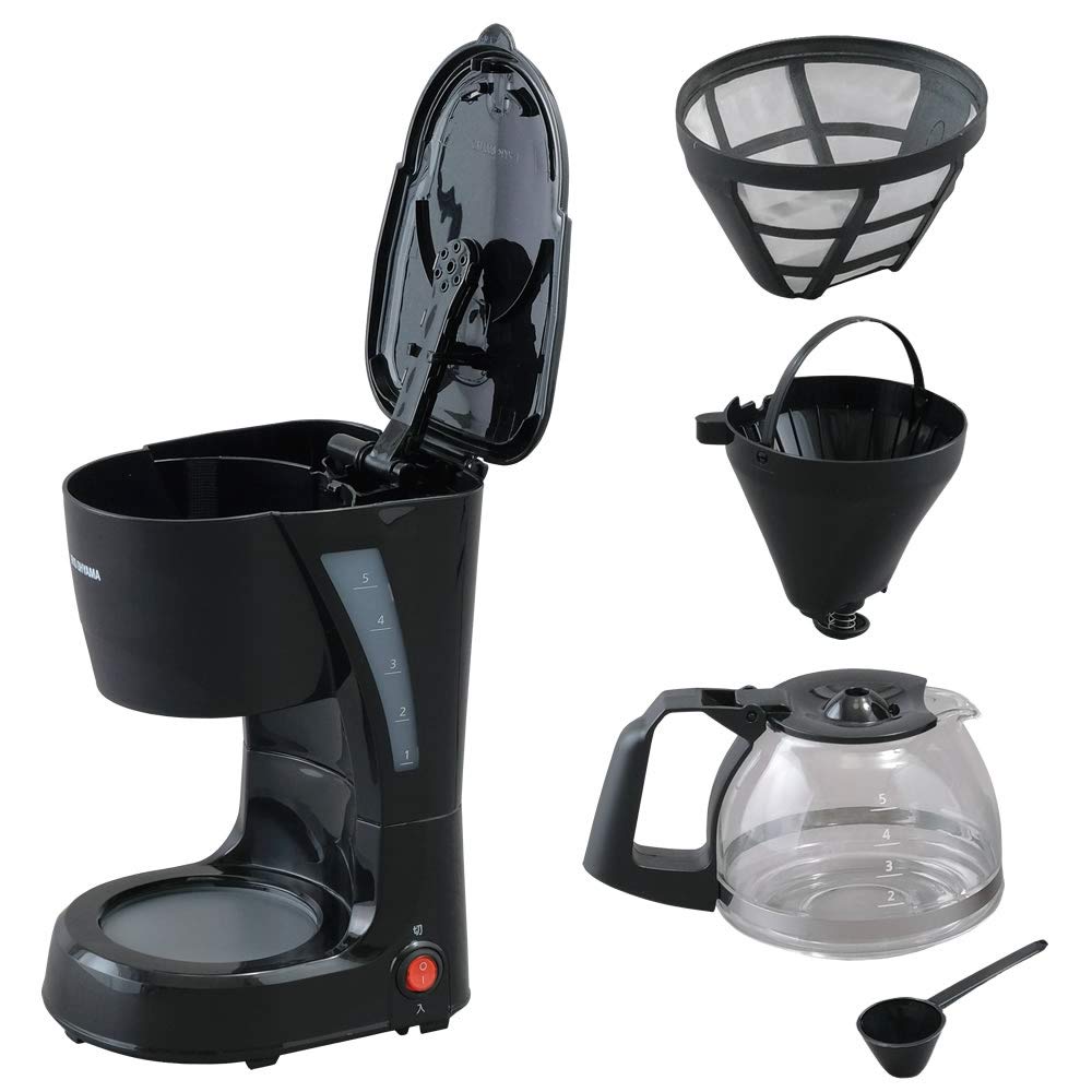IRIS OHYAMA Coffee Maker, Black, CMK-652-B