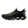 Wave Prophecy 14 Running Shoes, Black and Gold, Size 28.5 Cm, 2E