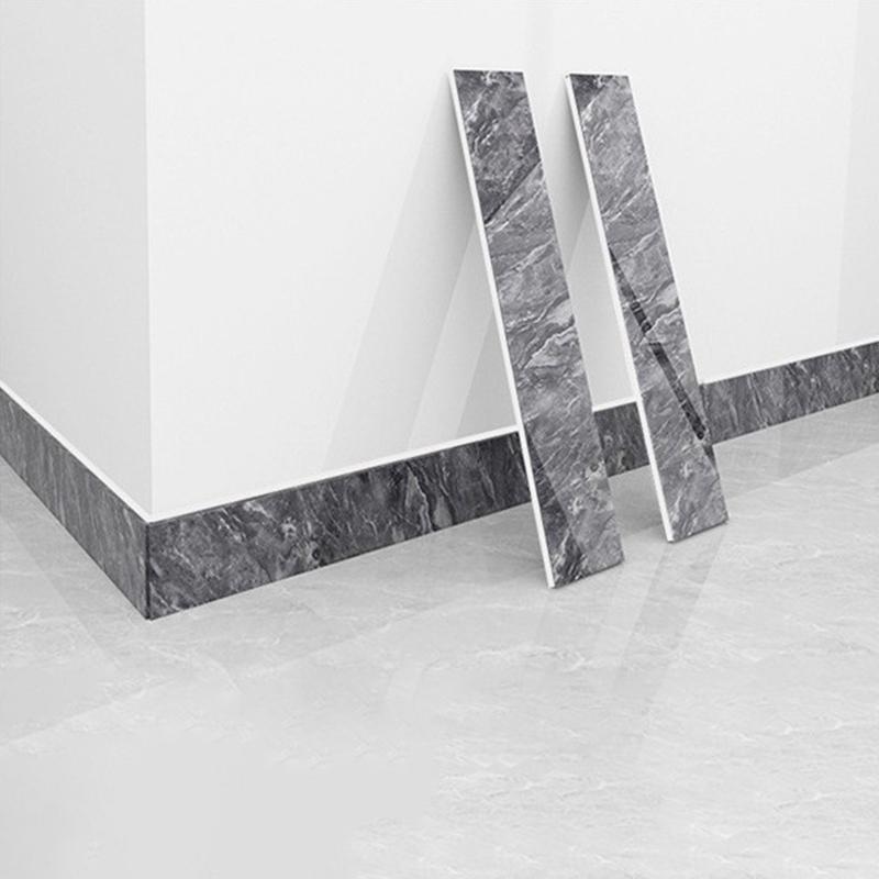 1 шт. ПВХ Водонепроницаемые обои Самоклеящиеся стеновые панели Сделай сам Домашний декор Плинтус Имитация мраморной линии Наклейка Сильный клей