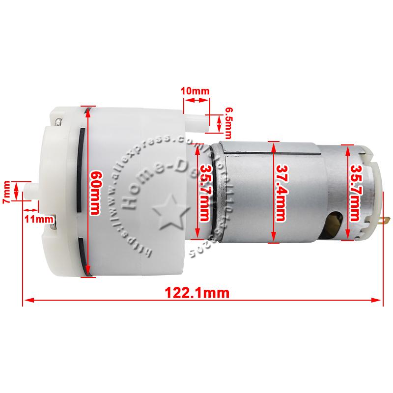 1pcs DC12V/24V Pressure Oxygen Inflatable Pump 555 Motor Micro Air Vacuum Pump #2