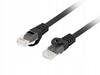 Patchcord Lanberg UTP kat.6 0,25m LSZH CU fluke passed czarny