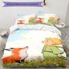 3pcs The Little Prince Bedding Set Duvet Cover Closure Includes 1 Duvet Cover & 2 Pillowcases, Soft and Comfortable for All Seasons.