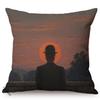 Nordic Surrealism Abstract Oil Painting Art Home Decor Cushion Cover Famous Painter Rene Magritte Works Linen Sofa Pillow Cover