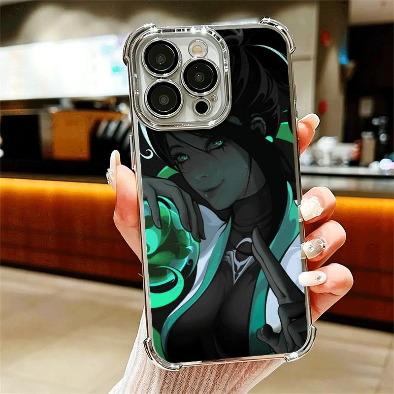 V-Valorant Sage Мягкий чехол для телефона iPhone 15 16 17 Air 14 Pro Max 16E Plus 13 12 Mini С покрытием Защита от падения Fundas