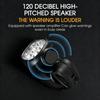 BUCKLOS Bike Light with Horn Solar Type-C Rechargeable Cycling Front Lamp 2 in 1 Bicycle 120DB Bells 7 LED Lighting for Road MTB