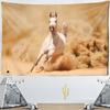 Гобелен «Шпора лошади галопом», настенный гобелен, китайская живопись тушью, хиппи, природа, богемный декор для общежития, студии