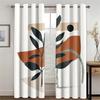 Abstract Geometric Art Modern Bohemian Aesthetic Eleganc Drapes Window Curtains for Living Room Bedroom Kitchen 2 Pieces Decor
