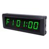 Digital Wall Clock 7   Color Timer Function 6 Digits Electric Wall Clock with Remote Control for Living Room Bedroom Kitchen  