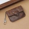 Trendy High-Value Women's Card Holder: Multi-Card Slot Heart Coin Purse, Portable and Stylish