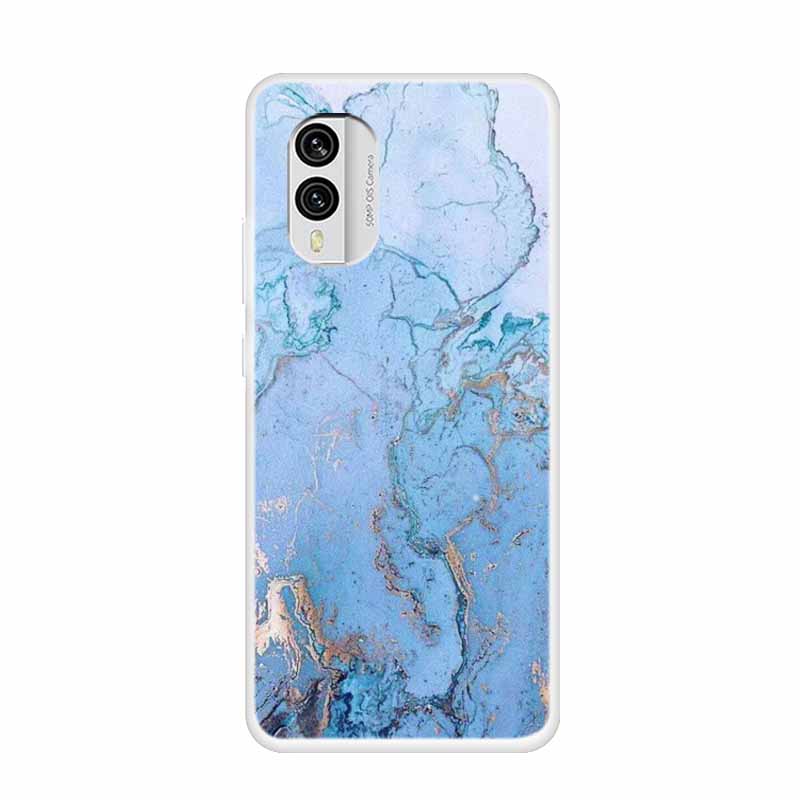 For Nokia X30 5G Case C31 C20 C10 Clear Marble TPU Soft Silicone Print Cover for NOKIA C31 X 30 Transparent Para On for NokiaX30