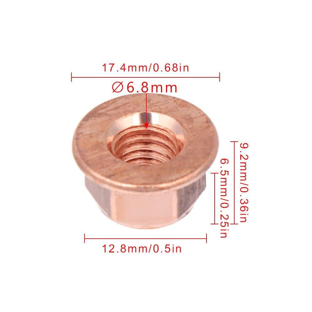 12 шт. Гайки выпускного коллектора для BMW Mercedes Benz Гайка M8