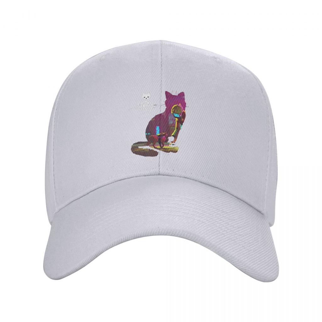 Игра Stray Логотип-силуэт кота Бейсболки Snapback Мужские Женские Шляпы Повседневная Кепка Хип-Хоп Бейсболка Кепка