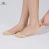 5 Pairs Women's Summer Socks Thin Short Low-cut Boat Socks with Silicone Soles for Non-slip and Heel Protection Invisible Socks