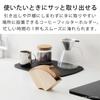 &NE Coffee Filter Holder, Nikii Cafe, Natural, 16.7cm Wide x 4.0cm Deep x 8.8cm High, Magnetic, Made in Japan, Shimanto Hinoki Wood, Paper Filter