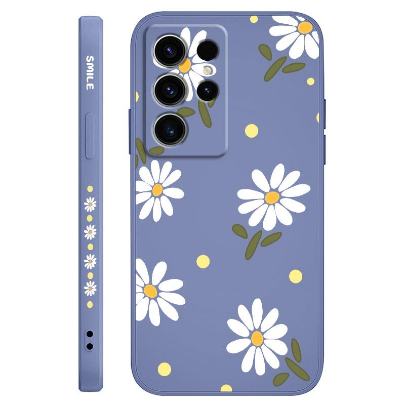 Elegant Daisy Phone Case For Samsung Galaxy S25 S24 S23 S22 S21 S20 S10 S10E Ultra Plus FE Note 20 Ultra Plus Cover