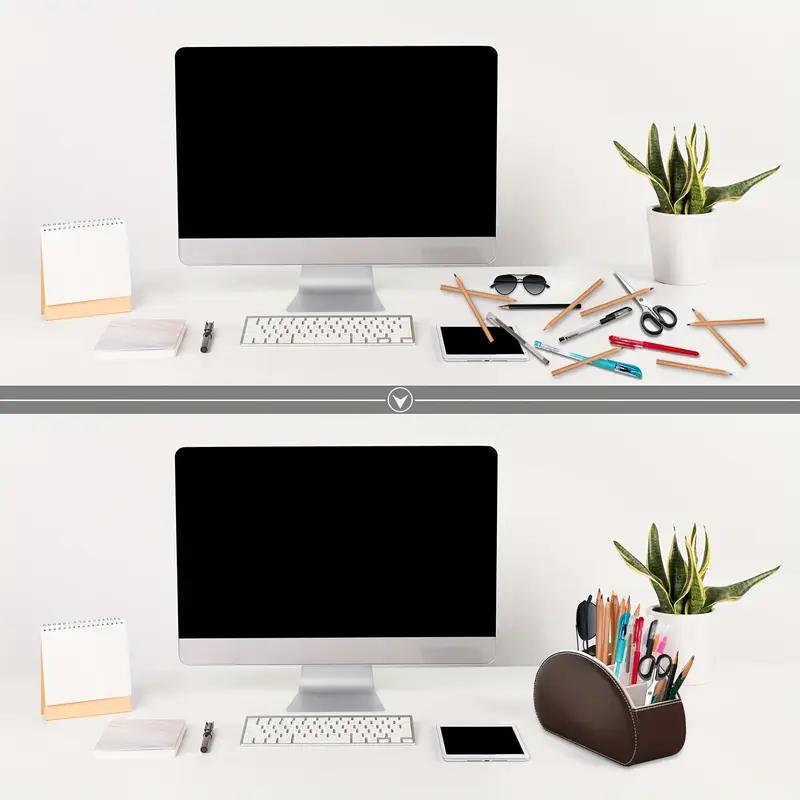 Remote Control Organizer TV Remote Holder For Table Multipurpose Desktop Storage Box Bedroom Living Room Organizer