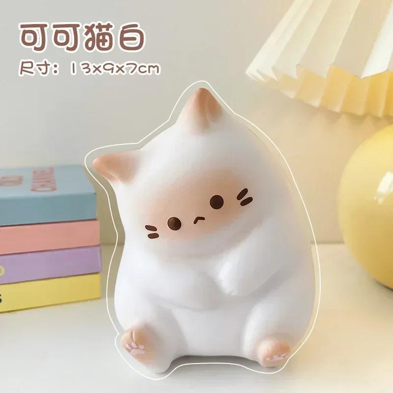 Новейшая кошачья игрушка-антистресс Squishy, медленно поднимающаяся, из ПУ, антистрессовый шар, мультяшные настольные украшения, мягкие игрушки-антистресс