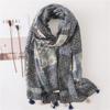 Grid Couple Thin Artistic Style Retro Forest Cotton And Hemp Scarf Spring And Autumn Winter Trendy Men And Women