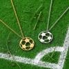 Stainless Steel Football Lover Choker Simple Sports Ball Jewelry  Casual Wear