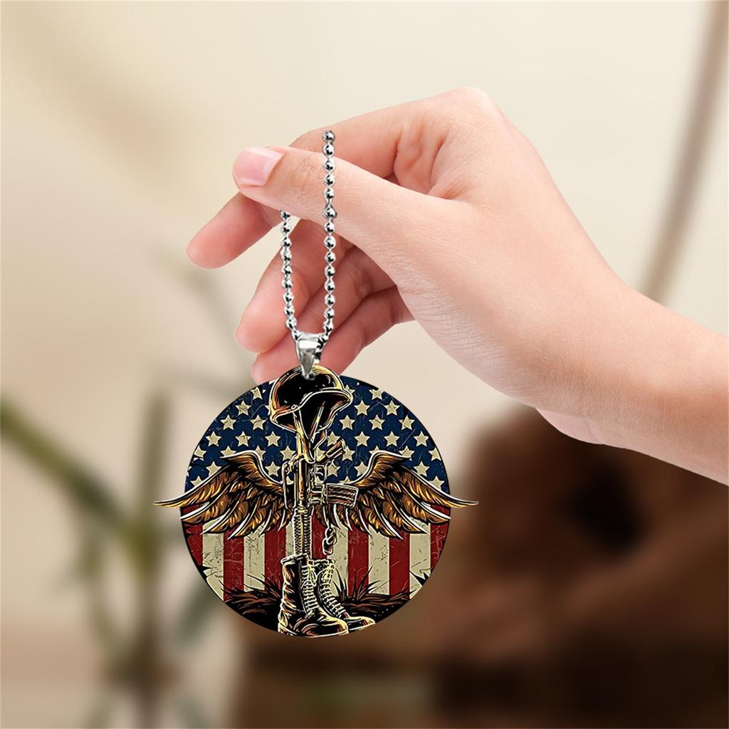 Acrylic Flat Cartoon Decorative Pendant, Car Rearview Mirror Decoration, Backpack Pendant