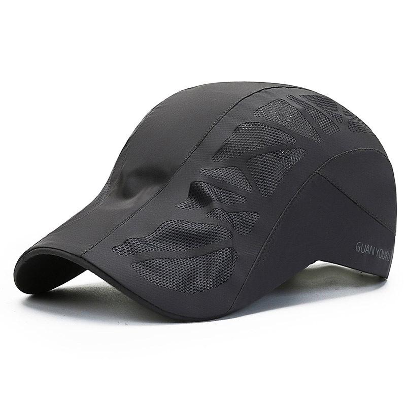 Мужские козырьки Летние Быстросохнущие Водонепроницаемые Snapback Козырек Женская Шляпа от солнца Печать букв K-pop Мода Дышащая Регулируемая