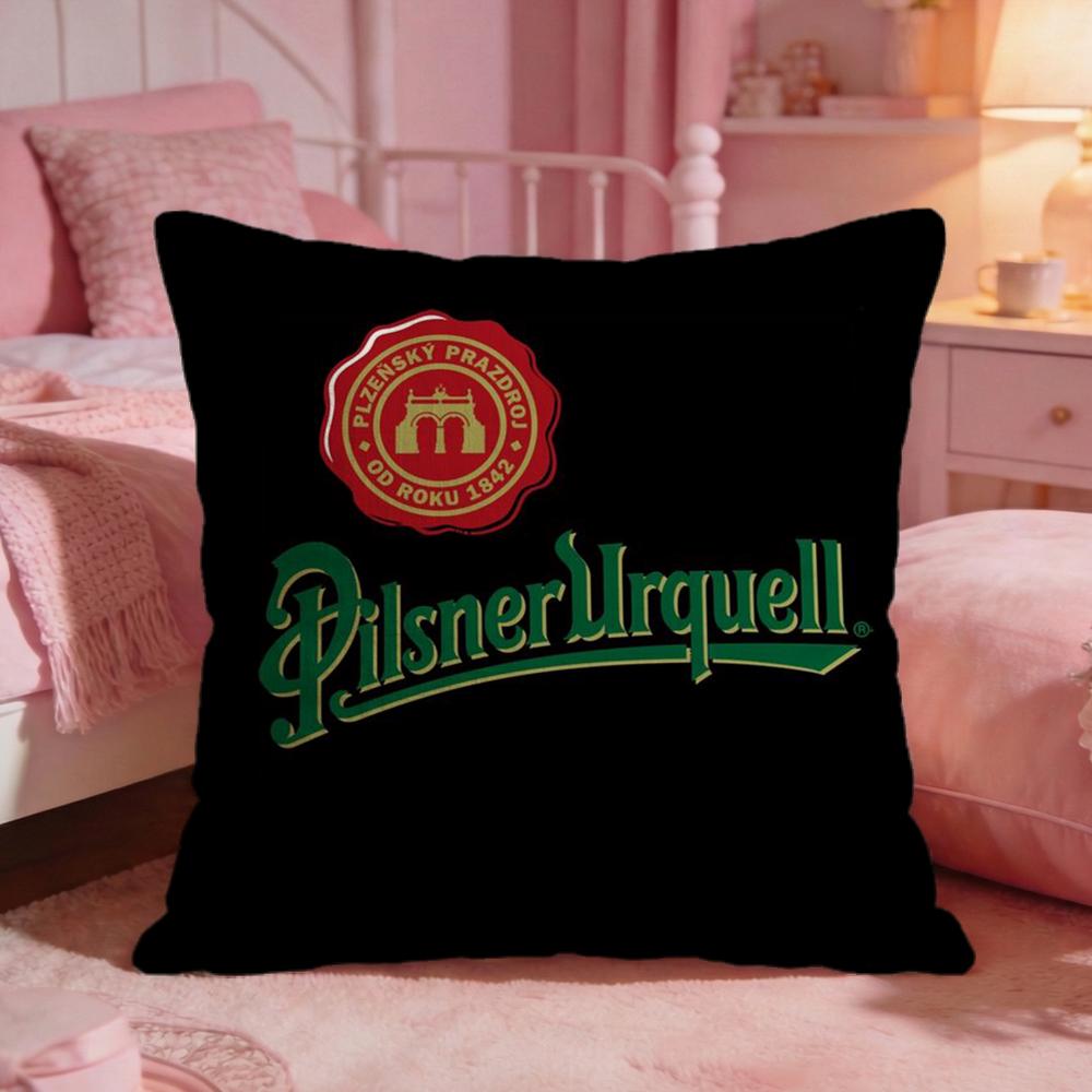 Beer PPilsner Urquells Cushion Cover Premium Comfort Reversible Pillow Cove Two in One Design for Any Room Car Interior
