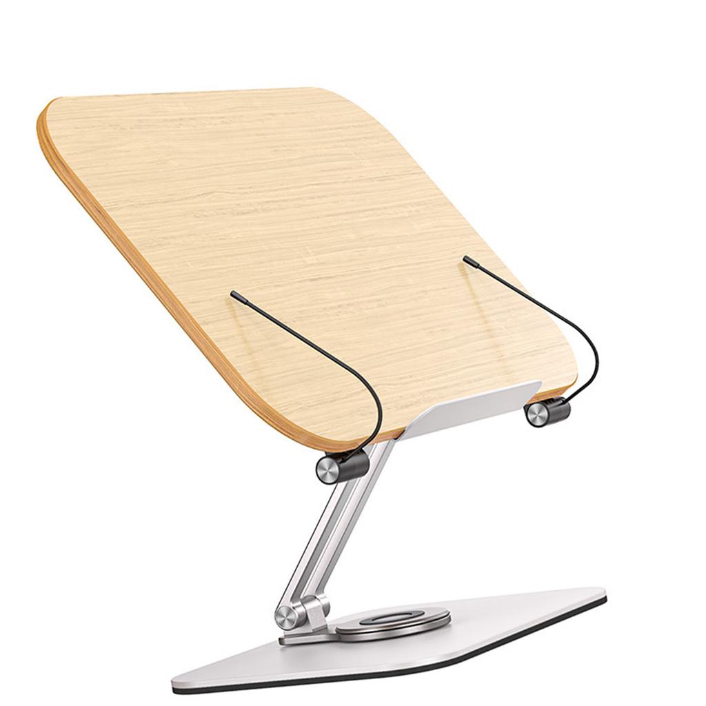 Стойка для чтения с вращением на 360 градусов, прочная несущая способность, подставка для планшета из алюминиевого сплава для студентов