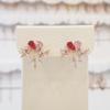 Flower Gift Cubic Pink Earrings (Spe756)