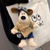 Bag Pendant for Women's Bag   Head Dog  Cute Cartoon Car Keychain Doll Creative School Bag Hanging Decoration