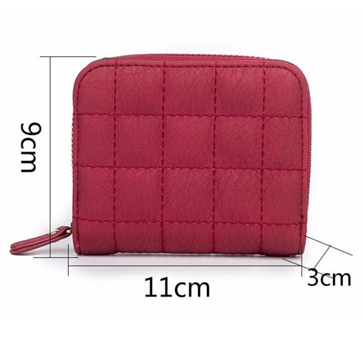 1 шт., женские короткие кошельки из искусственной кожи, женские клетчатые кошельки, кошелек с держателем для карт из нубука, маленький кошелек на молнии с портмоне для женщин