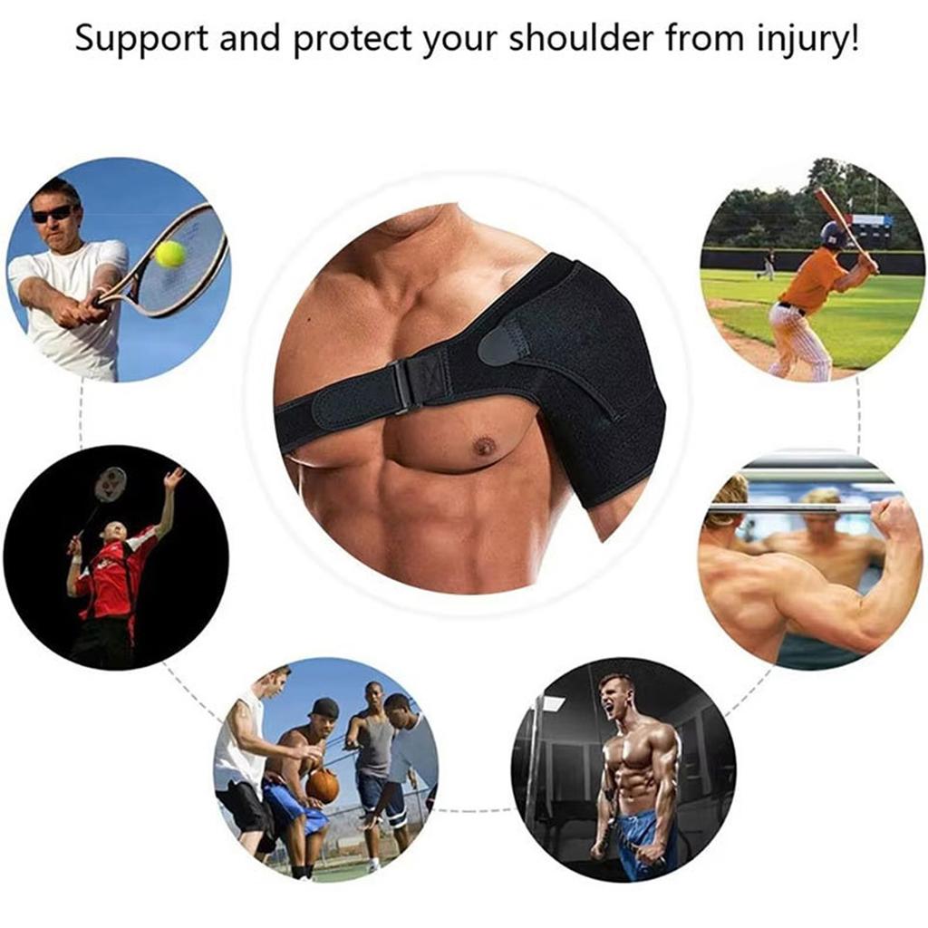 Recovery Shoulder Brace for Men and Women, Shoulder Stability Support Brace, Adjustable Fit Compression Shoulder Sleeve Wrap