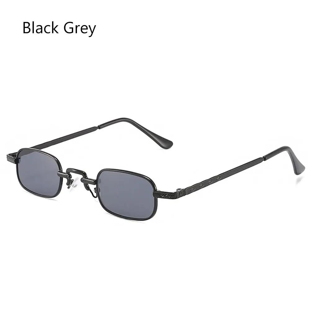1PC Retro Metal Frame Small Rectangle Sunglasses For Women Men Vintage Punk UV400 Protection Eyewear Classic Oval Eyeglasses