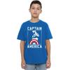 Captain America Childrens/Kids Stencil T-Shirt