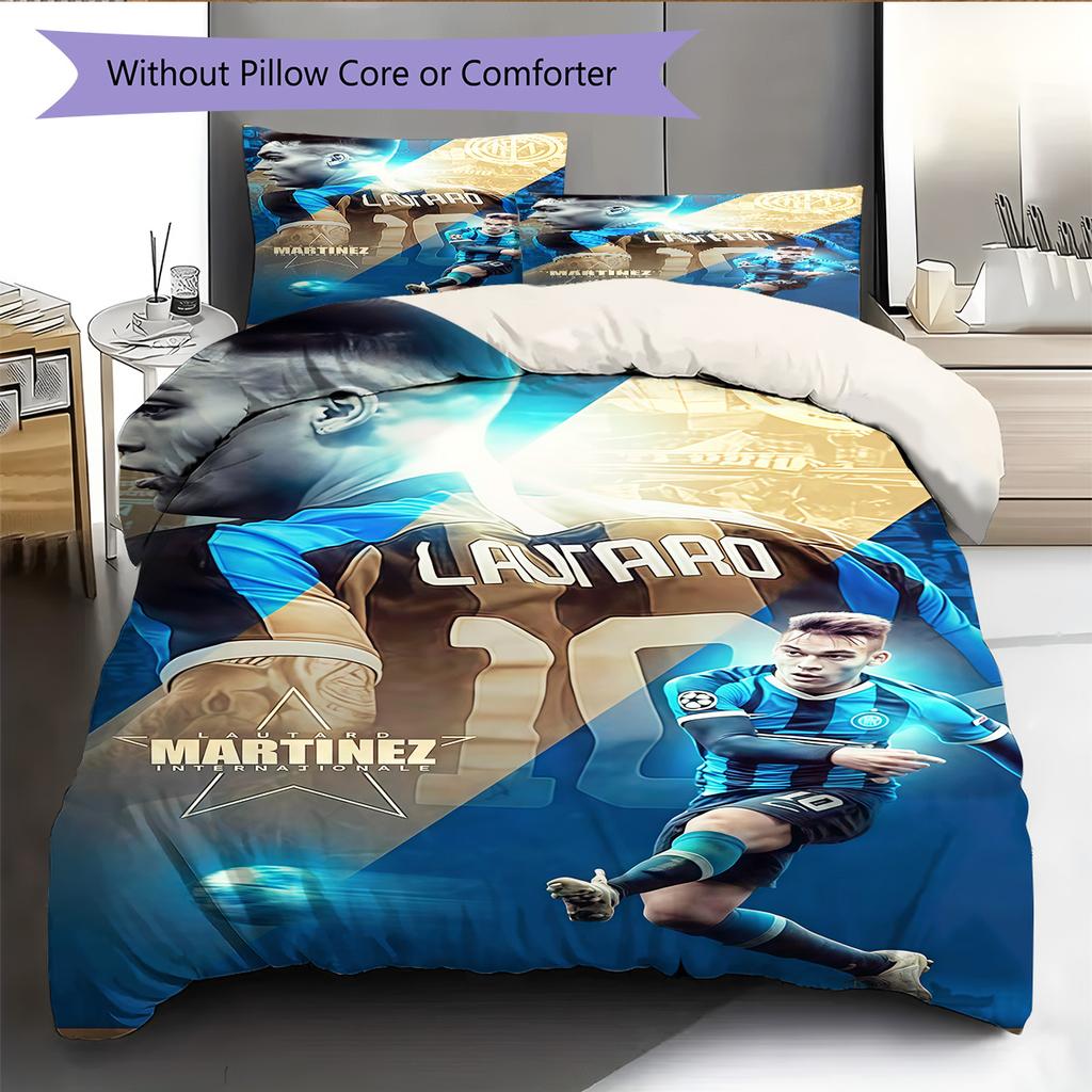 FCIM Pattern Bedding Quilt Set Quilt Cover Pillowcase Home Decoration Birthday Gift (1 * duvet cover + 2 * pillowcase, without core)
