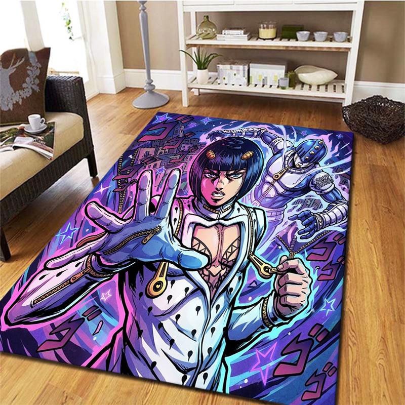 Ковер Jojo'S Bizarre Adventure для гостиной, спальни, дома, украшение дивана, детский игровой, нескользящий коврик для пола