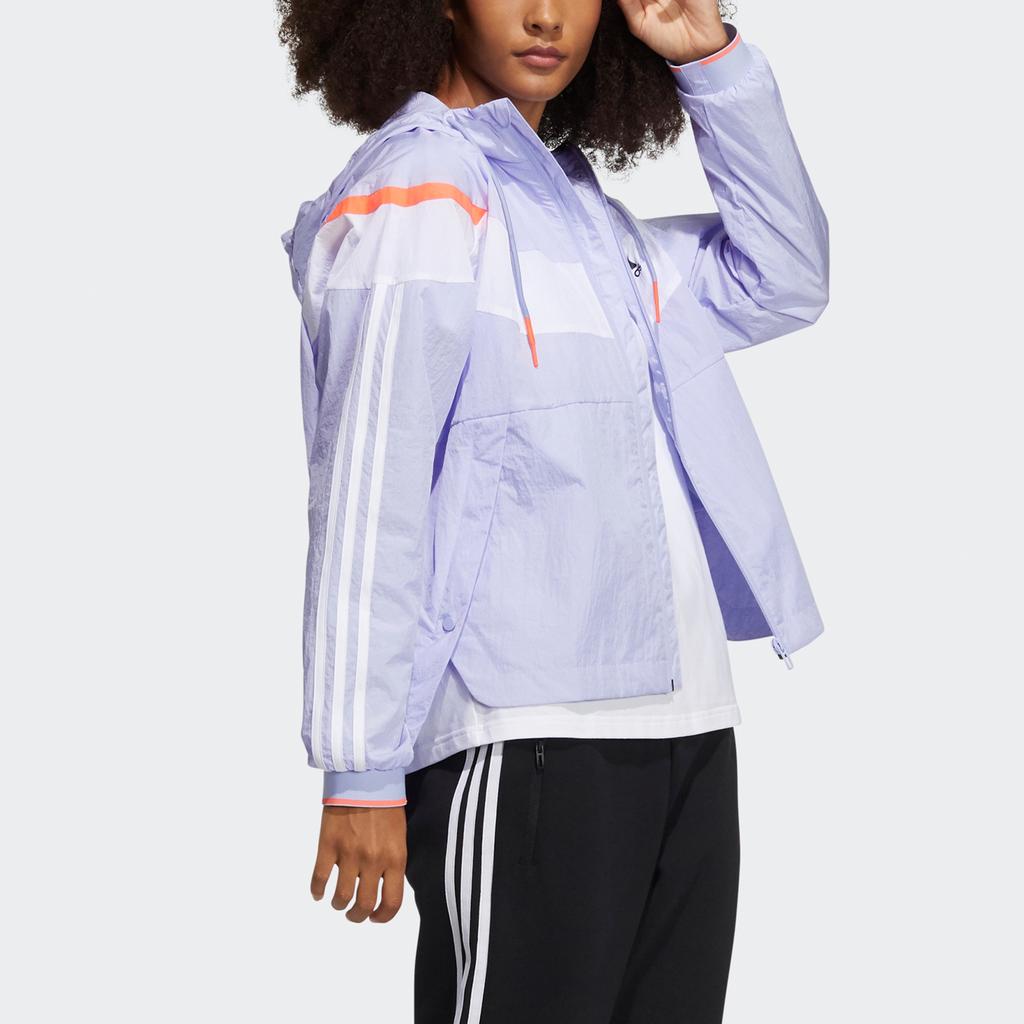 Adidas Wx Color Block Windbreaker Jacket Women Jackets Purple HD0368