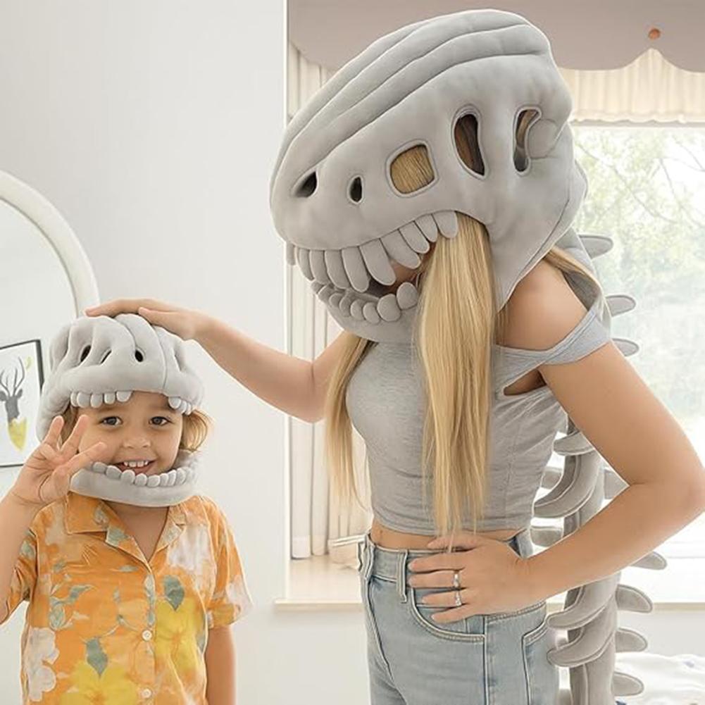 Плюшевый костюм динозавра Спинозавра, Костюм скелета динозавра, Забавный костюм для ролевых игр, Мягкая плюшевая игрушка скелет динозавра 76/117 см