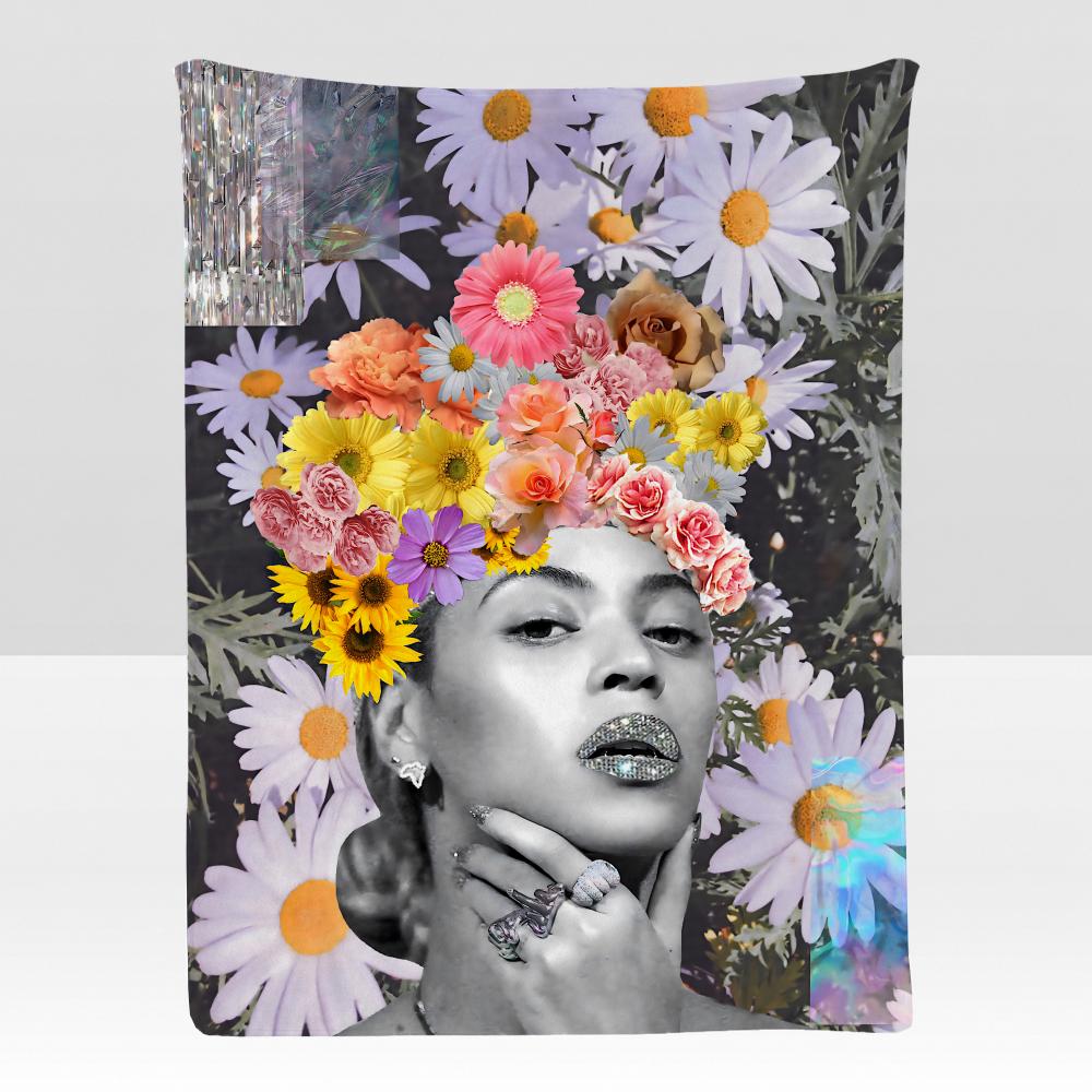 Music BBeyonce Music Throw Soft Flannel Blanket for Bed Bedroom Sofa Picnic Throw Skinfriendly Breathable Gift Cover