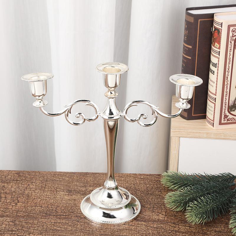 Candle Holders Luxury Vintage Metal Candle Holder Candlestick Candle Holder for Weeding Party Dinning Decoration