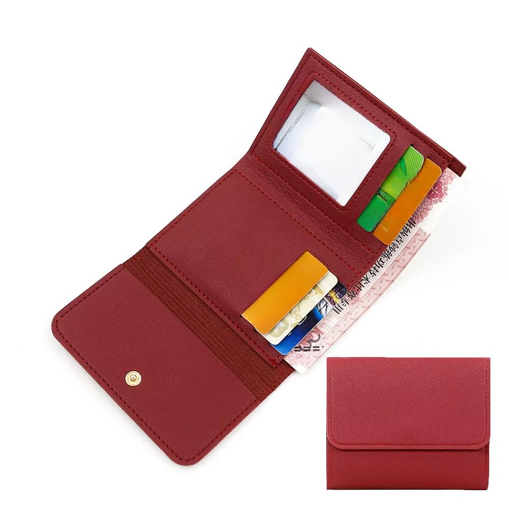 New Cute Wallets for Women Small Hasp Girl Credit Card Holder for PU Leather Coin Purse Female Wallet Short Purses for Women